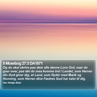 5 Mosebog 27:3 DA1871 Bible Verse Image
