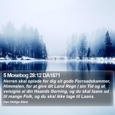 5 Mosebog 28:12 DA1871 Bible Verse Image