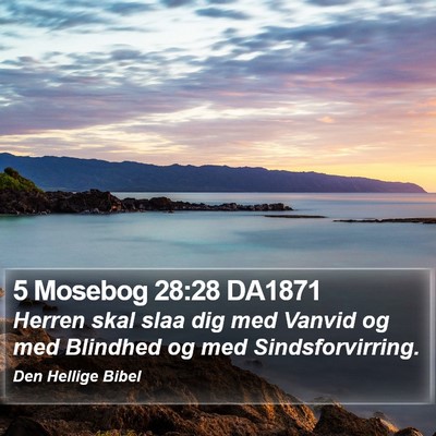 5 Mosebog 28:28 DA1871 Bible Verse Image