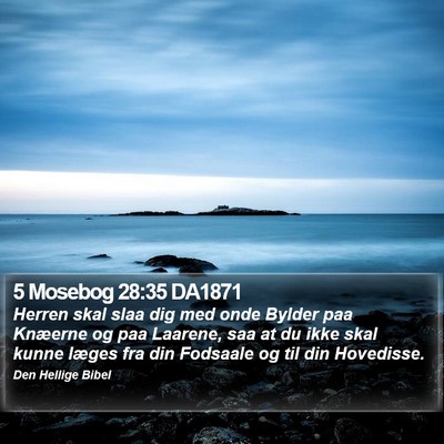 5 Mosebog 28:35 DA1871 Bible Verse Image