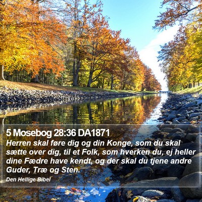 5 Mosebog 28:36 DA1871 Bible Verse Image