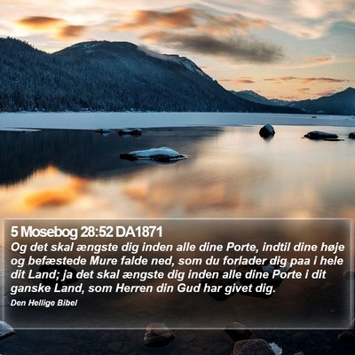 5 Mosebog 28:52 DA1871 Bible Verse Image
