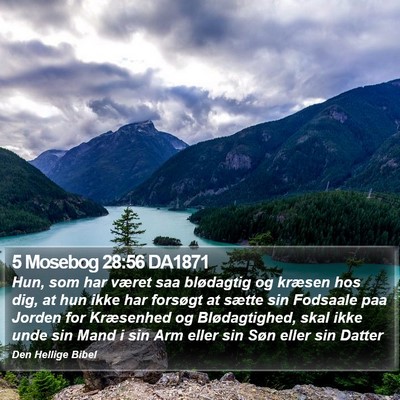 5 Mosebog 28:56 DA1871 Bible Verse Image
