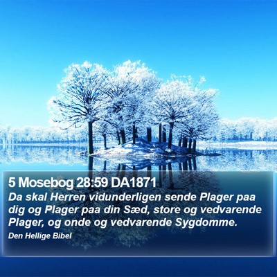 5 Mosebog 28:59 DA1871 Bible Verse Image