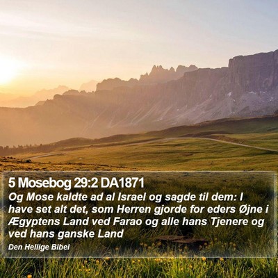 5 Mosebog 29:2 DA1871 Bible Verse Image