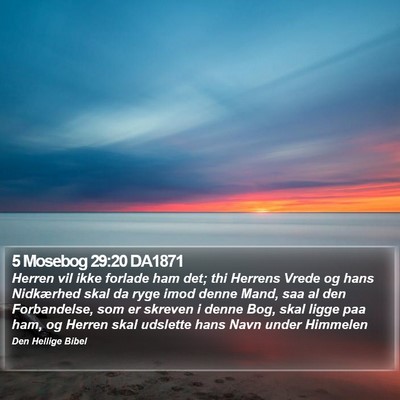 5 Mosebog 29:20 DA1871 Bible Verse Image