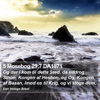 5 Mosebog 29:7 DA1871 Bible Verse Image