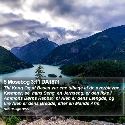 5 Mosebog 3:11 DA1871 Bible Verse Image