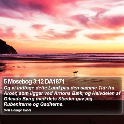 5 Mosebog 3:12 DA1871 Bible Verse Image