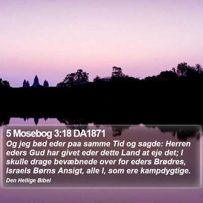 5 Mosebog 3:18 DA1871 Bible Verse Image
