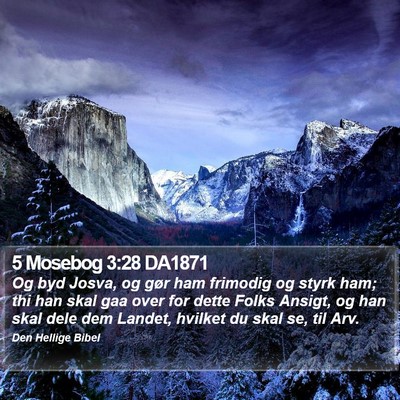 5 Mosebog 3:28 DA1871 Bible Verse Image