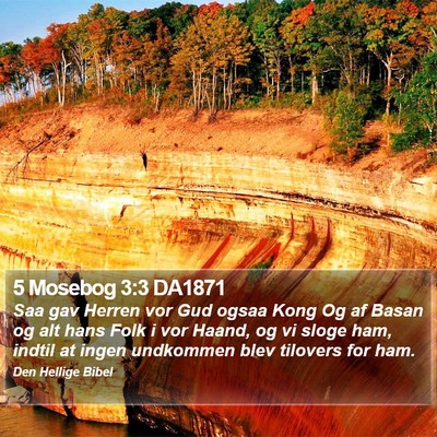 5 Mosebog 3:3 DA1871 Bible Verse Image