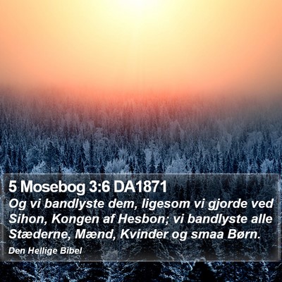 5 Mosebog 3:6 DA1871 Bible Verse Image