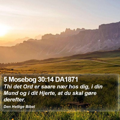 5 Mosebog 30:14 DA1871 Bible Verse Image