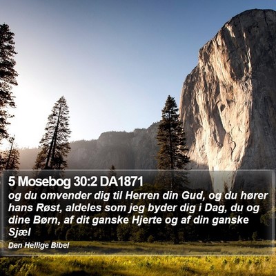 5 Mosebog 30:2 DA1871 Bible Verse Image