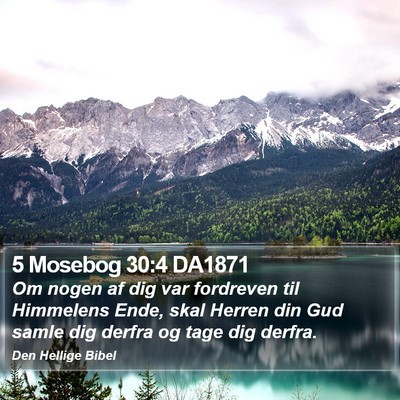 5 Mosebog 30:4 DA1871 Bible Verse Image