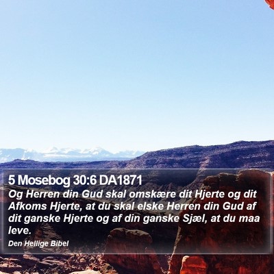 5 Mosebog 30:6 DA1871 Bible Verse Image