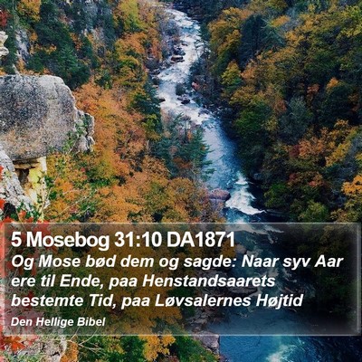 5 Mosebog 31:10 DA1871 Bible Verse Image