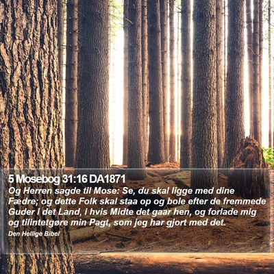5 Mosebog 31:16 DA1871 Bible Verse Image
