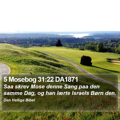 5 Mosebog 31:22 DA1871 Bible Verse Image