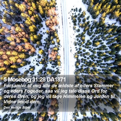 5 Mosebog 31:28 DA1871 Bible Verse Image