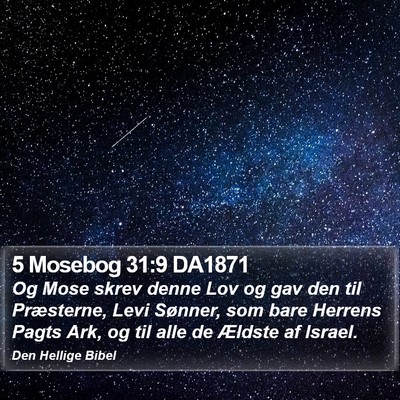 5 Mosebog 31:9 DA1871 Bible Verse Image