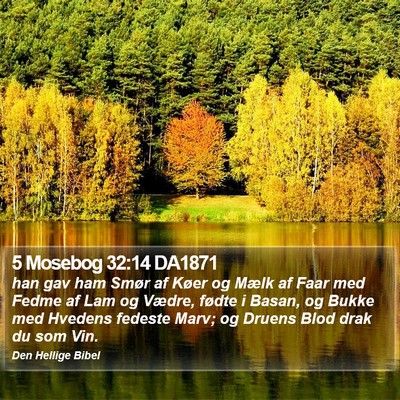 5 Mosebog 32:14 DA1871 Bible Verse Image