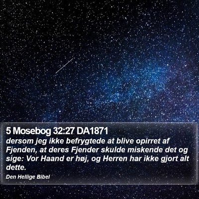 5 Mosebog 32:27 DA1871 Bible Verse Image