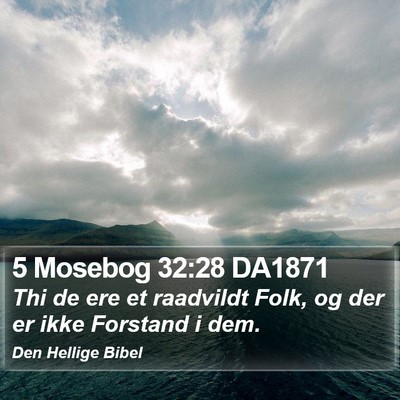 5 Mosebog 32:28 DA1871 Bible Verse Image