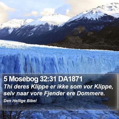 5 Mosebog 32:31 DA1871 Bible Verse Image