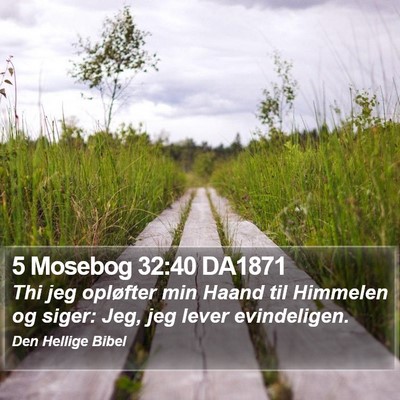 5 Mosebog 32:40 DA1871 Bible Verse Image