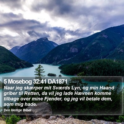 5 Mosebog 32:41 DA1871 Bible Verse Image
