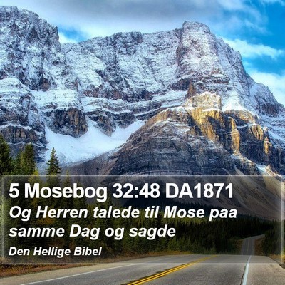 5 Mosebog 32:48 DA1871 Bible Verse Image