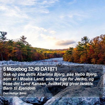 5 Mosebog 32:49 DA1871 Bible Verse Image