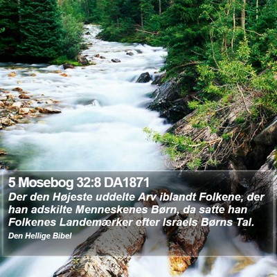 5 Mosebog 32:8 DA1871 Bible Verse Image