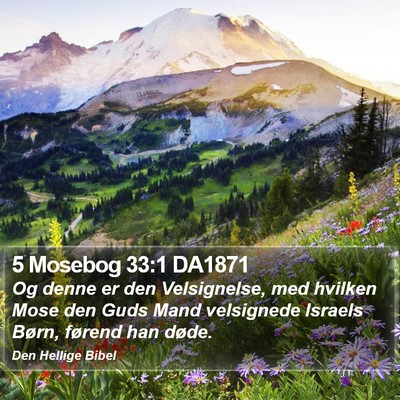 5 Mosebog 33:1 DA1871 Bible Verse Image