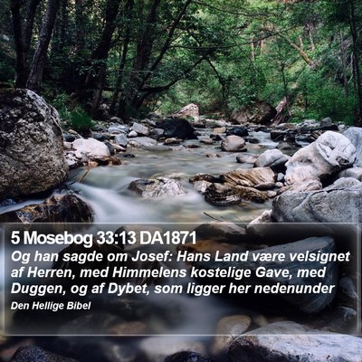 5 Mosebog 33:13 DA1871 Bible Verse Image