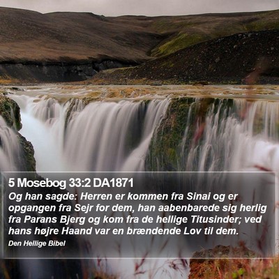 5 Mosebog 33:2 DA1871 Bible Verse Image