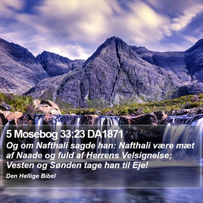 5 Mosebog 33:23 DA1871 Bible Verse Image