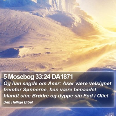 5 Mosebog 33:24 DA1871 Bible Verse Image