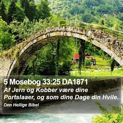 5 Mosebog 33:25 DA1871 Bible Verse Image