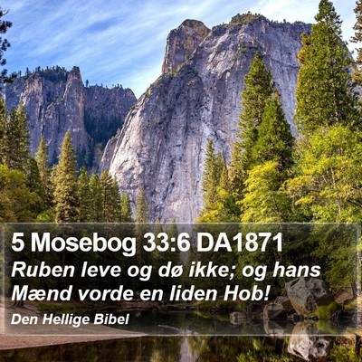 5 Mosebog 33:6 DA1871 Bible Verse Image