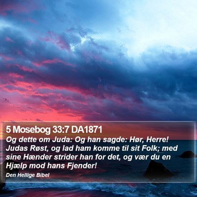 5 Mosebog 33:7 DA1871 Bible Verse Image