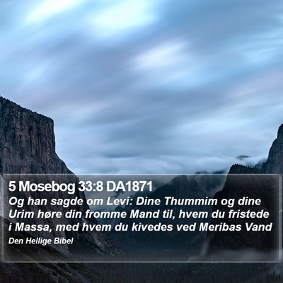 5 Mosebog 33:8 DA1871 Bible Verse Image