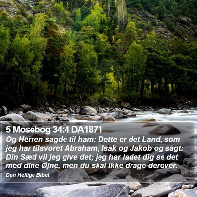 5 Mosebog 34:4 DA1871 Bible Verse Image