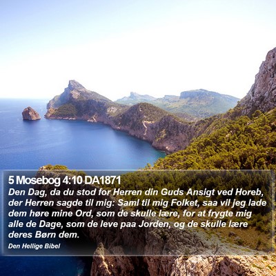 5 Mosebog 4:10 DA1871 Bible Verse Image