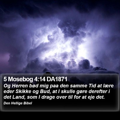 5 Mosebog 4:14 DA1871 Bible Verse Image