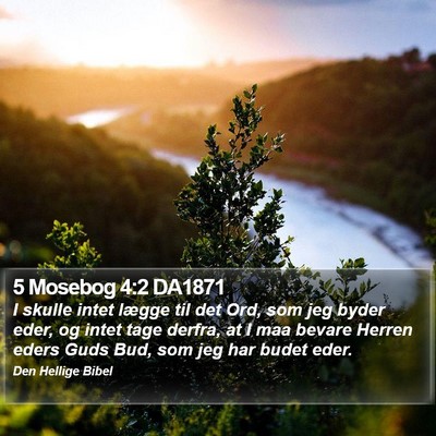 5 Mosebog 4:2 DA1871 Bible Verse Image