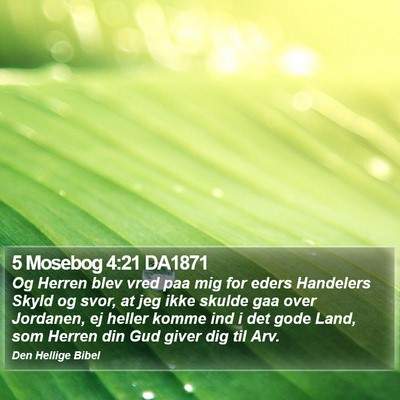 5 Mosebog 4:21 DA1871 Bible Verse Image