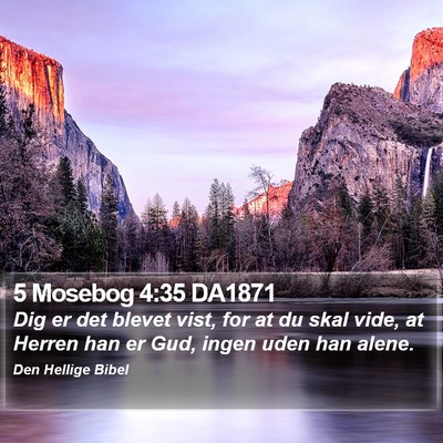 5 Mosebog 4:35 DA1871 Bible Verse Image